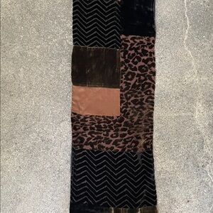SUMMER TOMPKINS Patchwork Velvet Scarf